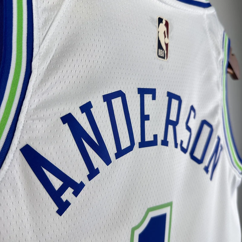 2024 Minnesota Timberwolves Basketball Jersey Retro #1 ANDERSON