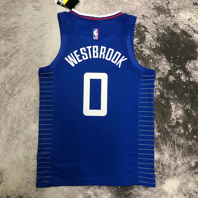 NBA Los Angeles Clippers Basketball jersey   limited   Blue  #0    WESTBROOK