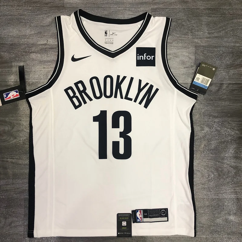 Brooklyn Nets Basketball jersey White #13 HARDEN