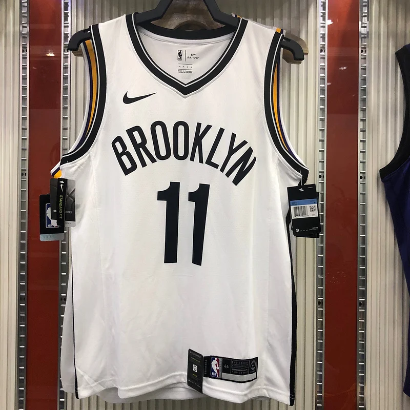 Brooklyn Nets Basketball jersey V-neck  White #11 IRVING