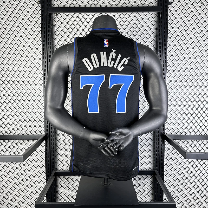 2024 Season NBA Dallas Mavericks basketball jersey city version #77 DONCIC