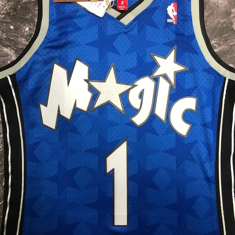 2000 2001 Mitchell Ness Hot Print Retro Orlando Magic Basketball Jersey #1 McGrady