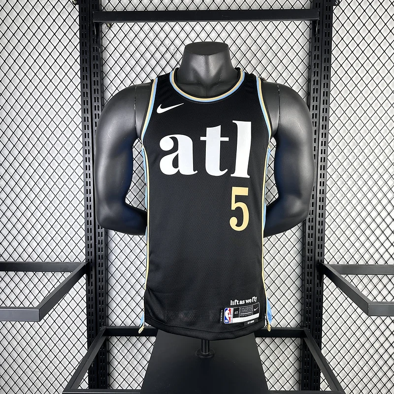 2024 Season NBA Atlanta Hawks Basketball Jersey city version #5  MURRAY