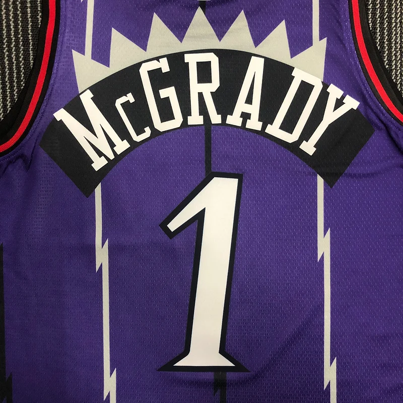 NBA Toronto Raptors Basketball Jersey Retro Purple #1 McGrady