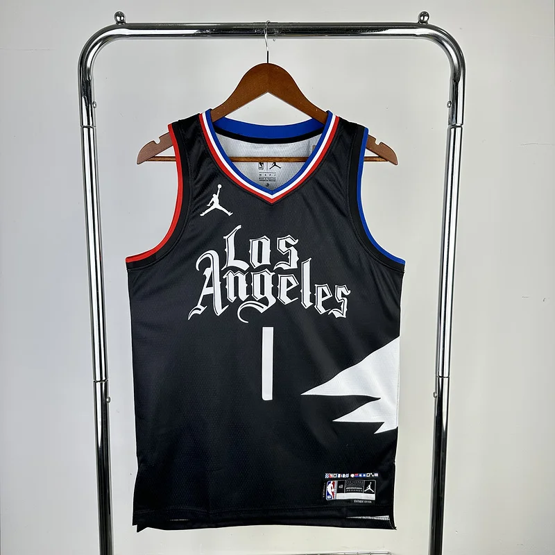 2023 Season   NBA Los Angeles Clippers Basketball jersey    trapeze  limited  #1    HARDEN