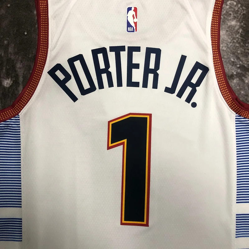 2023 Season NBA Denver Nuggets Basketball jersey city version #1 PORTER JR