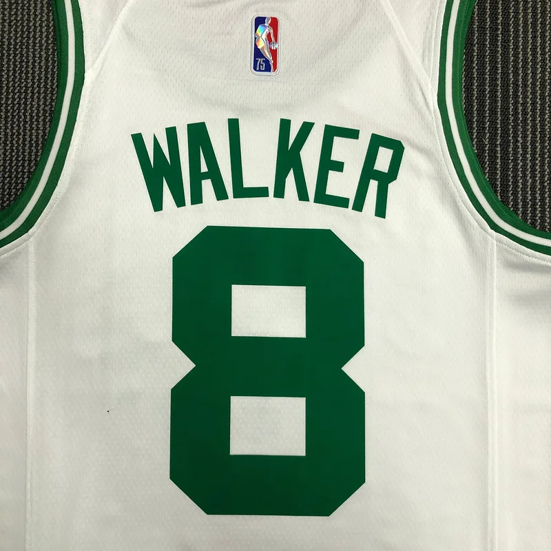 75th anniversary NBA Boston Celtics Basketball Jersey White #8 WALKER