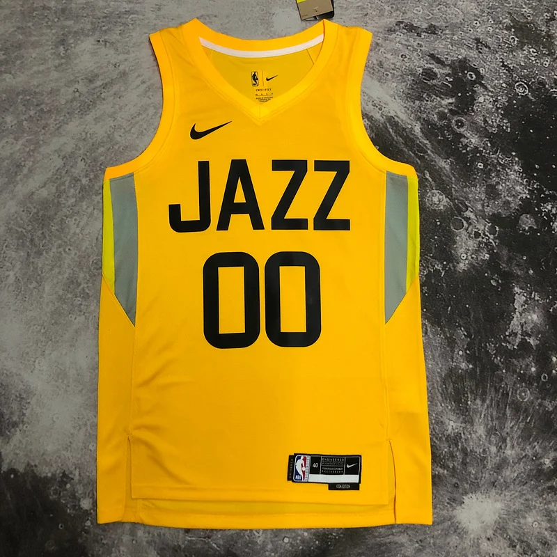 2023 Utah Jazz Basketball Jersey Aawy Yellow #00 CLARKSON