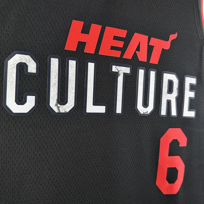 2024 Season NBA Miami Heat basketball jersey city version #6 JAMES