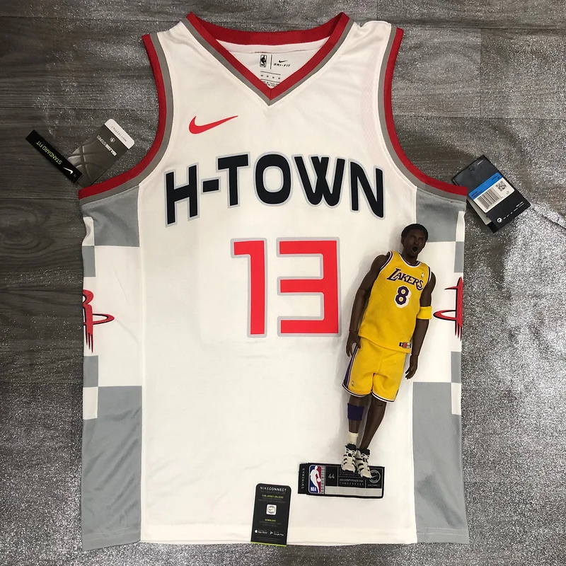 2020 Houston Rockets Basketball Jersey city version White #13 HARDEN