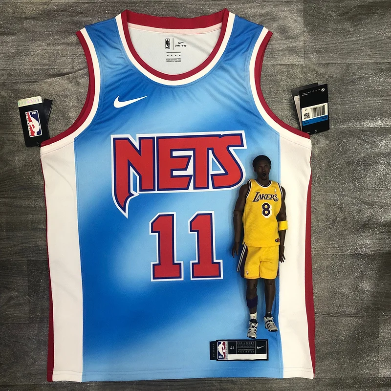 2021 Season Brooklyn Nets Basketball jersey Retro limited Blue #11 IRVING