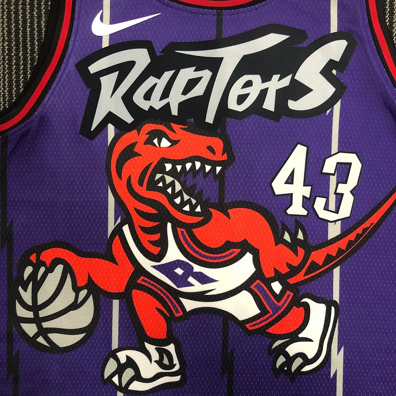 NBA Toronto Raptors Basketball Jersey Retro Purple #43 SIAKAM