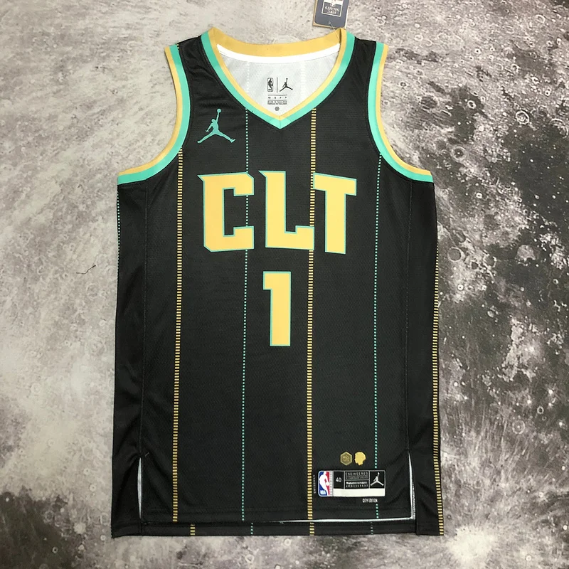 2023  Charlotte Hornets Basketball Jersey   city version #1  BALL