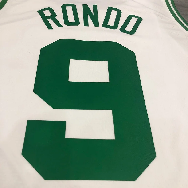 NBA Boston Celtics Basketball Jersey Retro White #9 RONDO