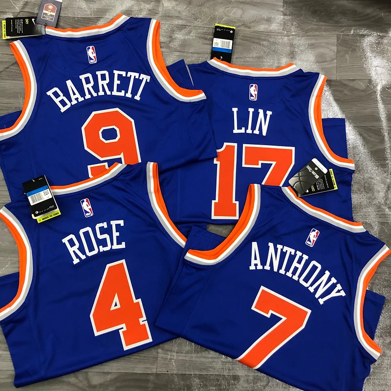 New York Knicks Basketball Jersey Blue #9 BARRETT