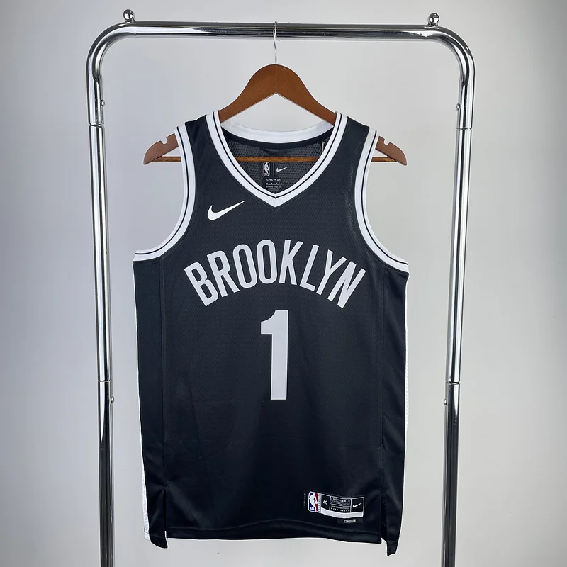 2023 Season Brooklyn Nets Basketball jersey Black #1 BRIDGES