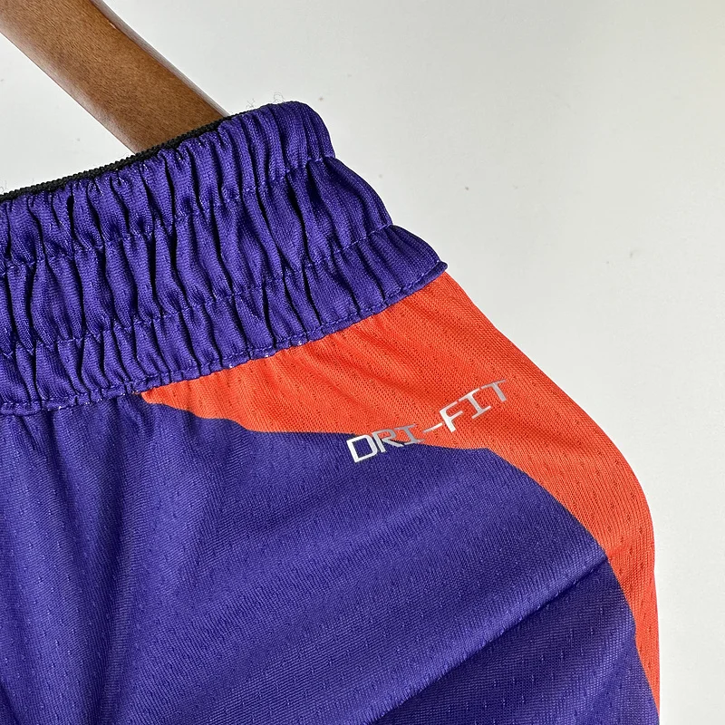 2024 Season NBA Phoenix Suns Basketball Aawy Purple Shorts