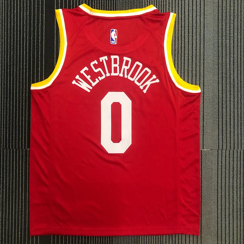 Houston Rockets Basketball Jersey Retro 红 #0 WESTBROOK