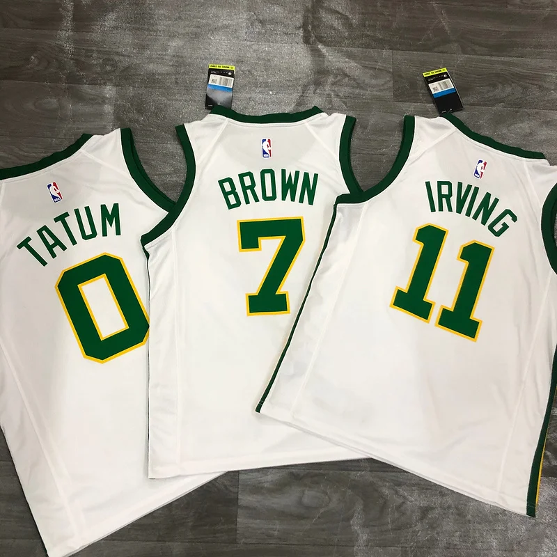 2019 Season NBA Boston Celtics Basketball Jersey Platinum limited #11 IRVING