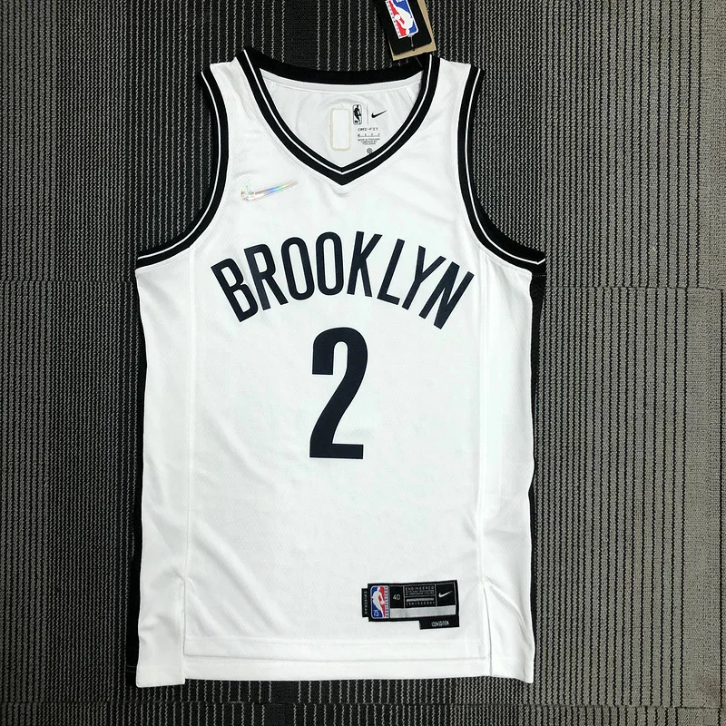 75th anniversary Brooklyn Nets Basketball jersey White #2 GRIFFIN