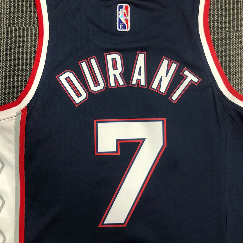 75th anniversary 2022 Season Brooklyn Nets Basketball jersey city version #7 DURANT