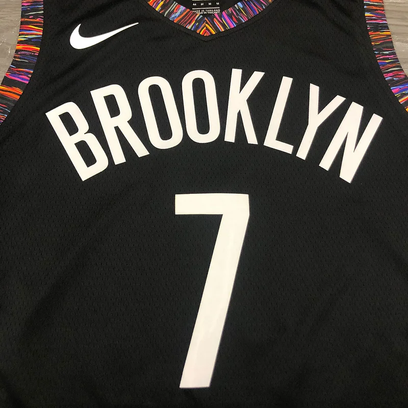 2020 Season Brooklyn Nets Basketball jersey city version Camouflage Black #7 DURANT