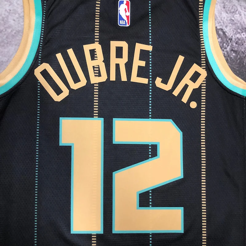 2023  Charlotte Hornets Basketball Jersey   city version #12  OUBRE JR