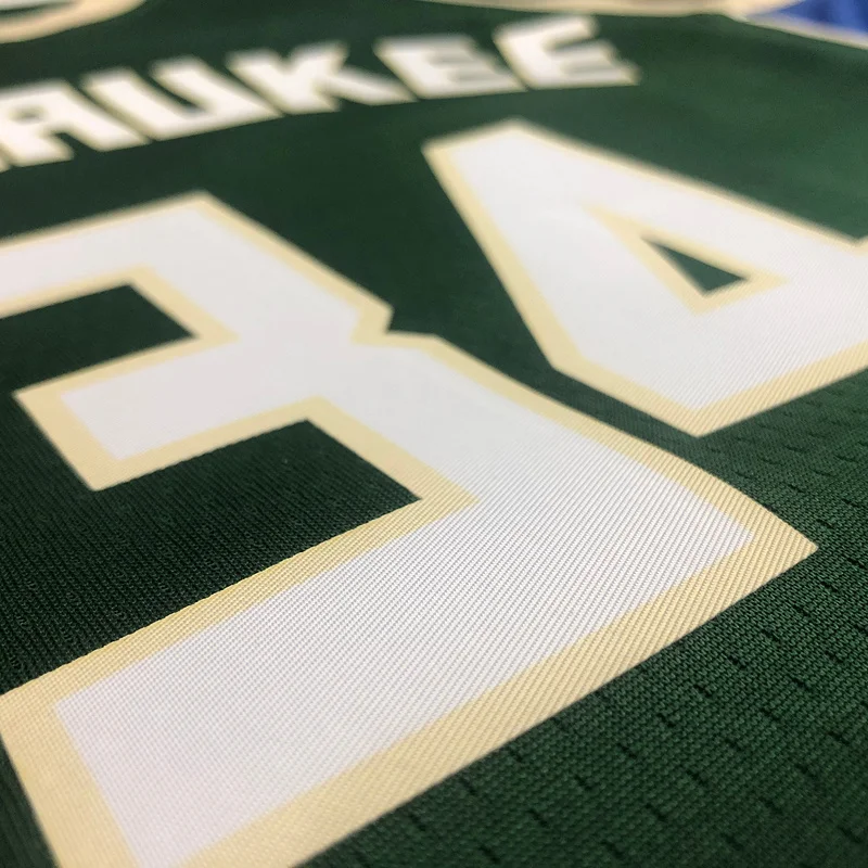 NBA Milwaukee Bucks Basketball jersey V-neck Green #34 Antetokounmpo