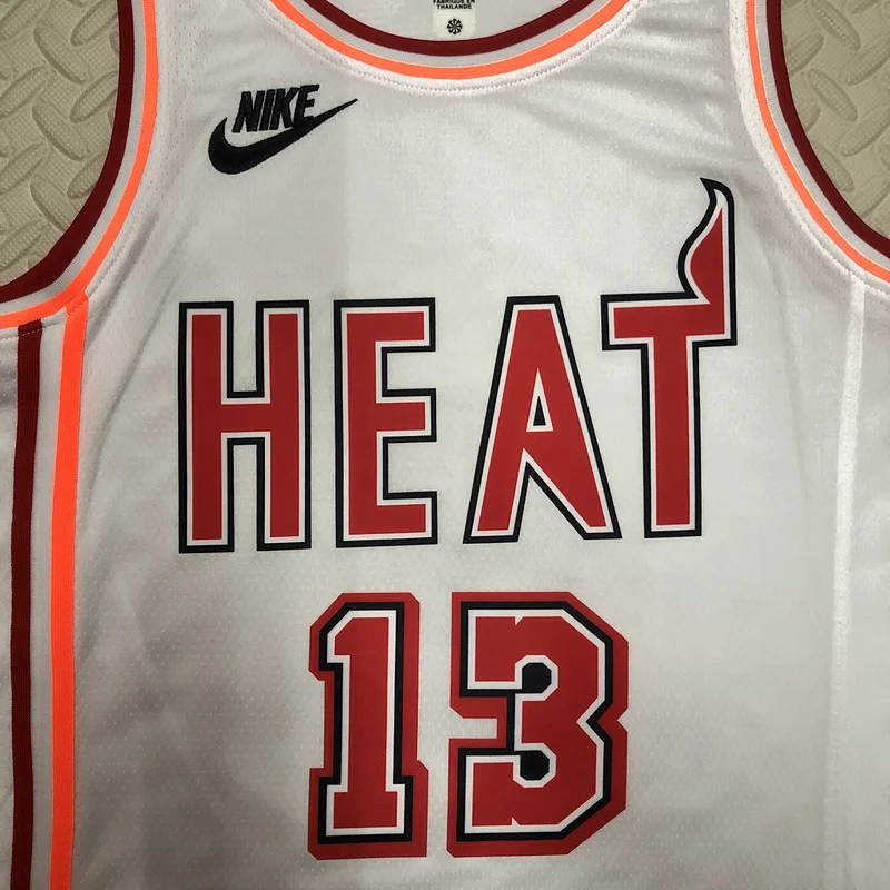 2023 SeasonNBA Miami Heat basketball jersey Retro #13 ADEBAYO