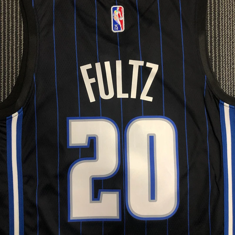 75th anniversary Orlando Magic Basketball Jersey  Black #20 FULTZ