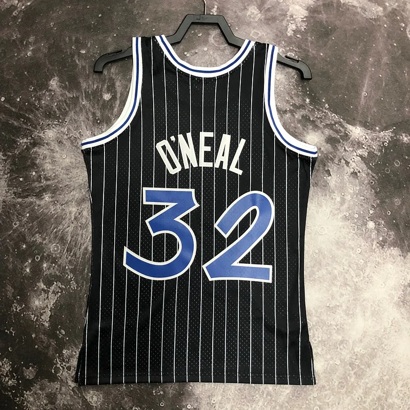 1994 1995 Mitchell Ness Hot Print Retro Orlando Magic Basketball Jersey Black #32 ONEAL