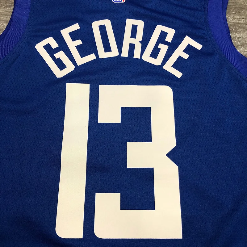 2020 Season NBA Los Angeles Clippers Basketball jersey  limited   Blue  #13   GEORGE