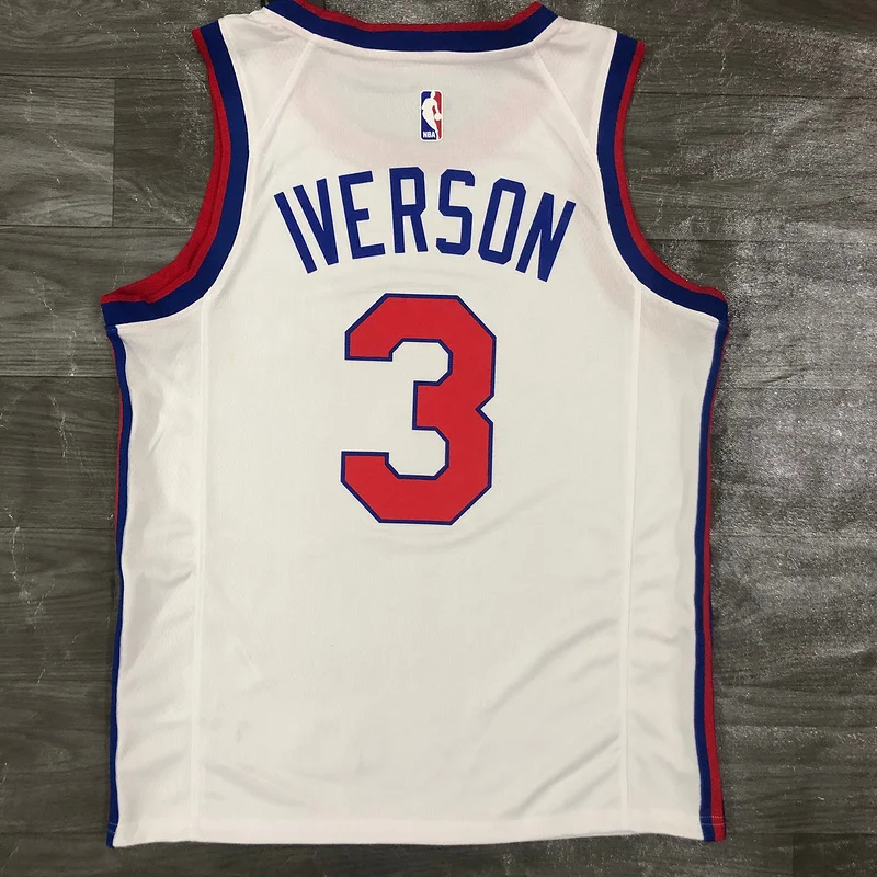 2021 Season NBA Philadelphia 76ers Basketball Jersey Retro limited #3 IVERSON