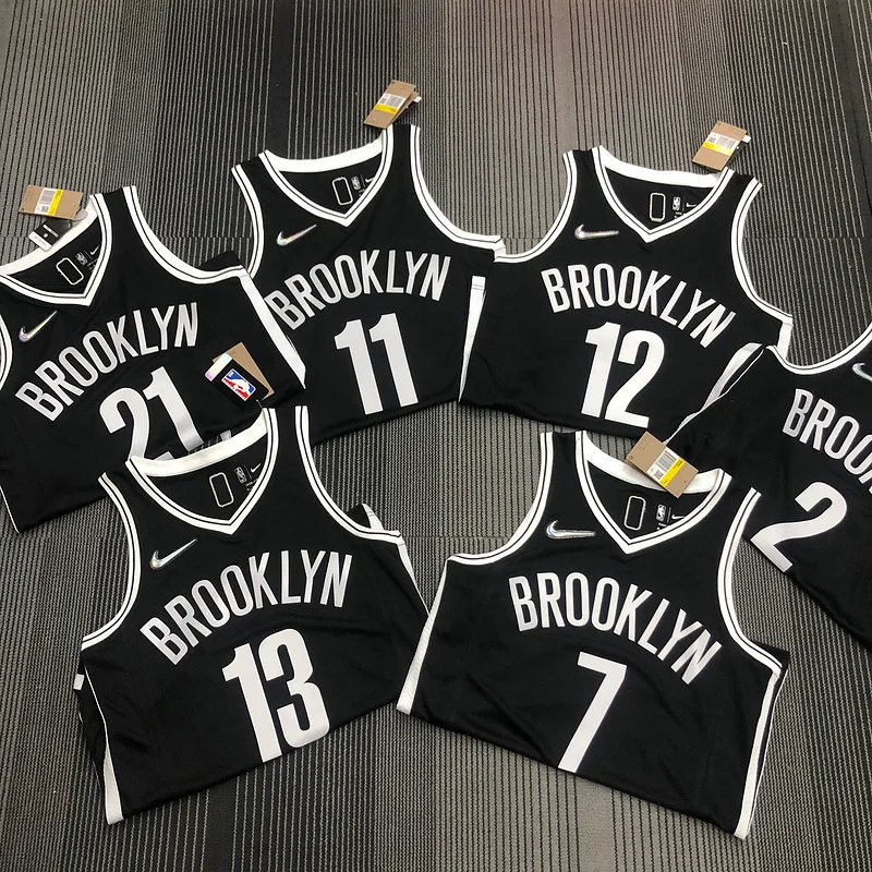 75th anniversary Brooklyn Nets Basketball jersey Black #11 IRVING