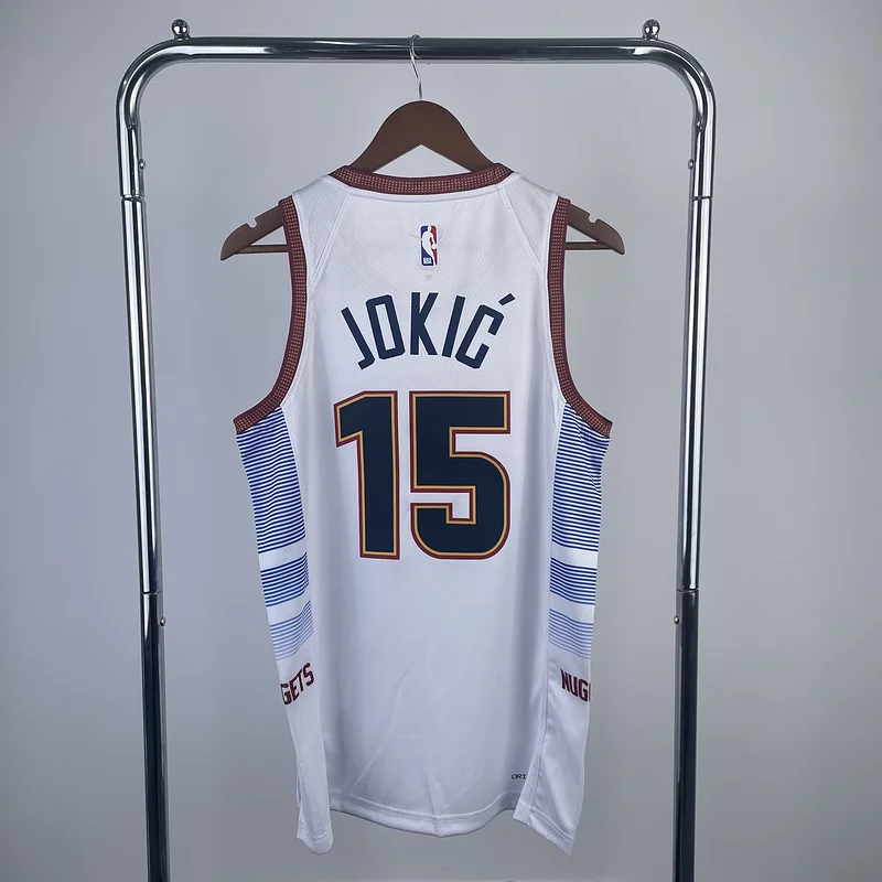 2023 Season NBA Denver Nuggets Basketball jersey city version #15 JOKIC