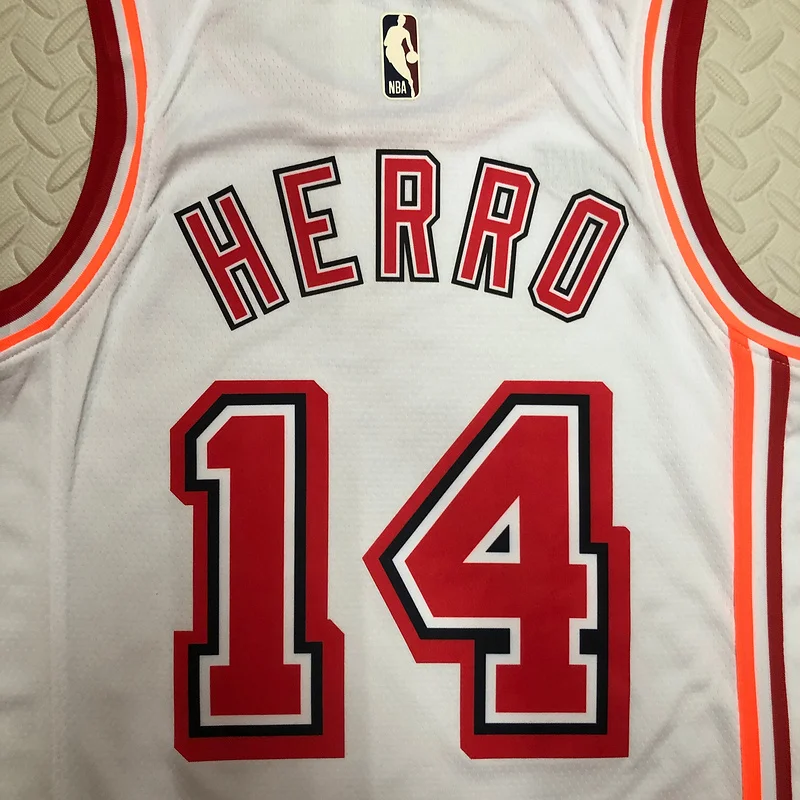 2023 SeasonNBA Miami Heat basketball jersey Retro #14 HERRO