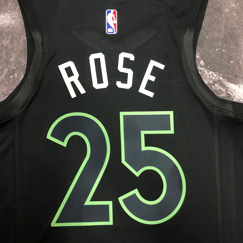 2023 Minnesota Timberwolves Basketball Jersey trapeze limited #25 ROSE