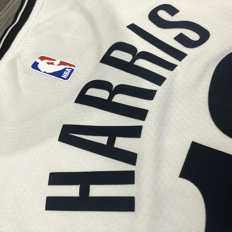 Brooklyn Nets Basketball jersey V-neck  White #12 HARRIS