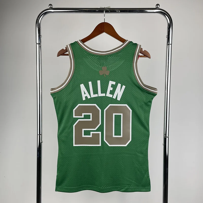 2007 2008 Season MN Hot Print Retro NBA Boston Celtics Basketball Jersey #20 ALLEN