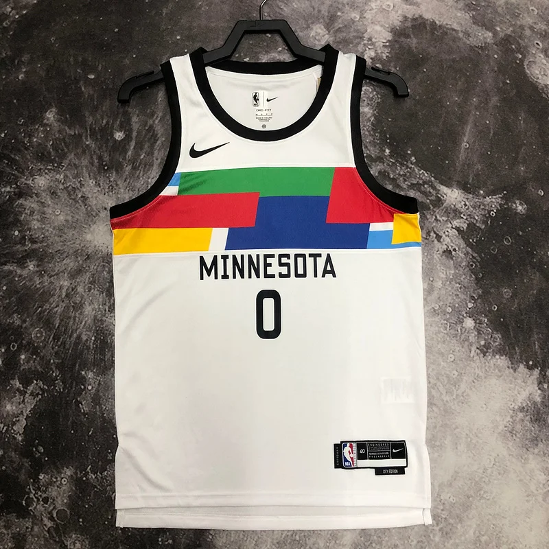 2023 Minnesota Timberwolves Basketball Jersey city version #0 RUSSELL