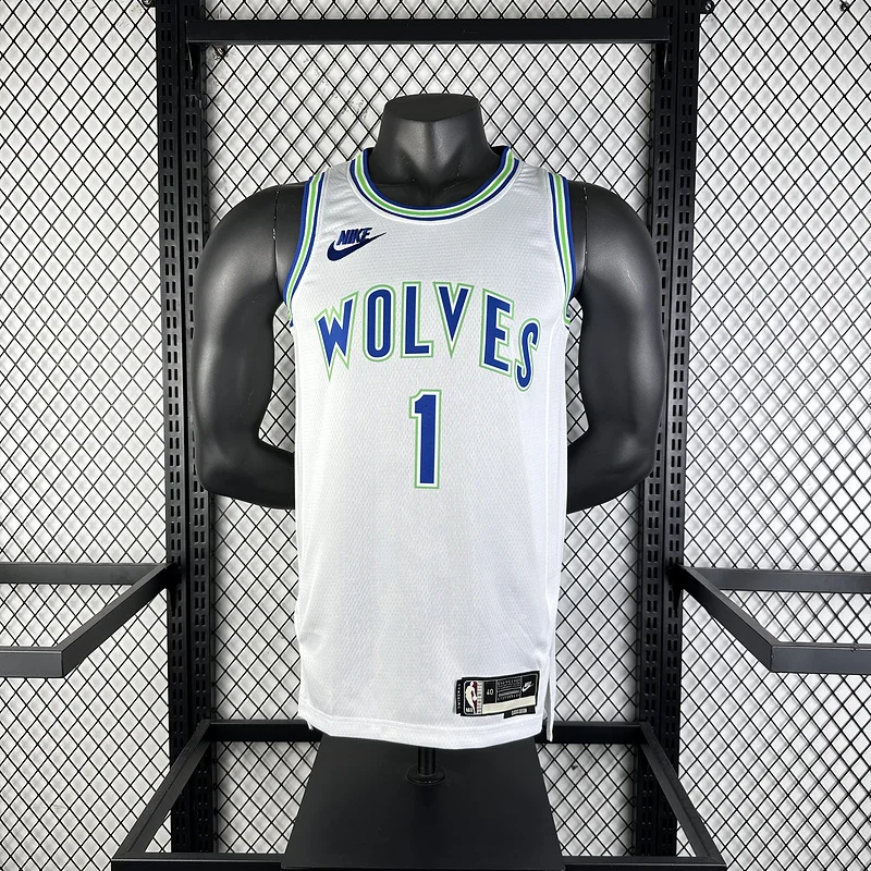 2024 Minnesota Timberwolves Basketball Jersey Retro #1 ANDERSON