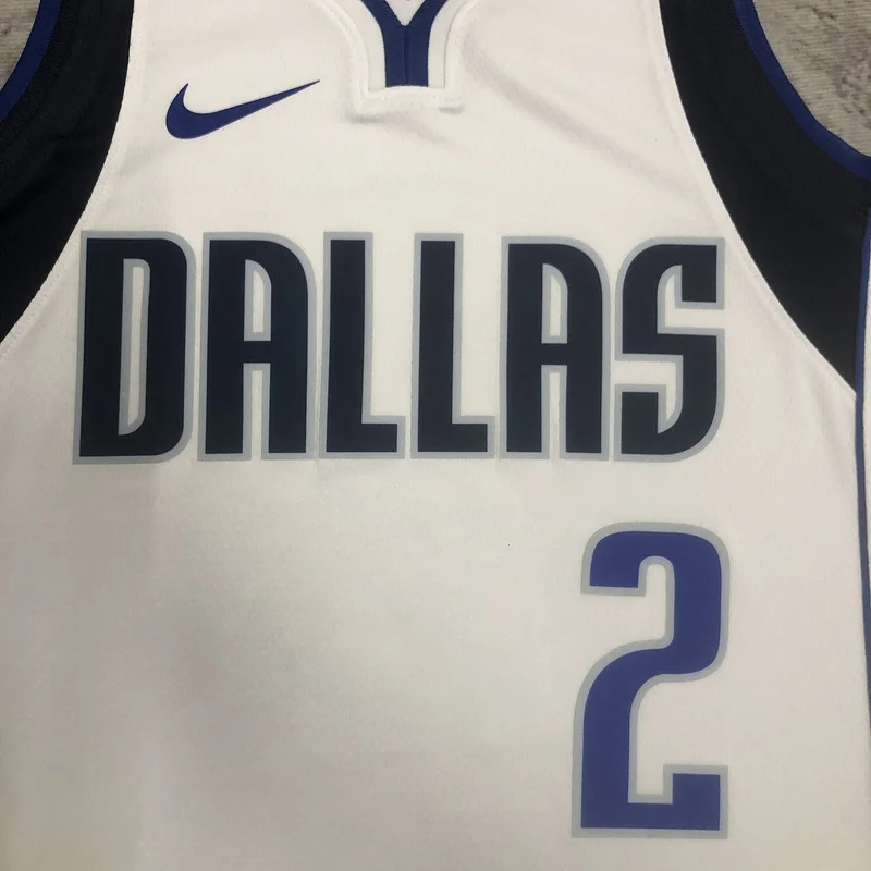 2023 Season NBA Dallas Mavericks basketball jersey White #2 IRVING