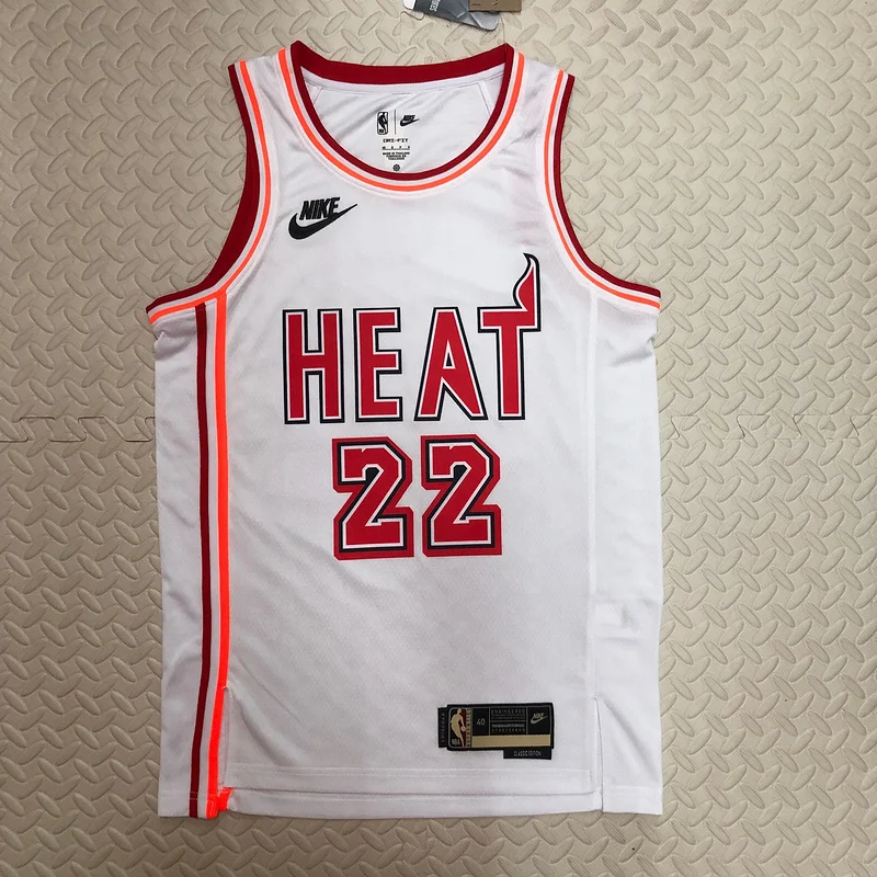 2023 SeasonNBA Miami Heat basketball jersey Retro #22 BUTLER