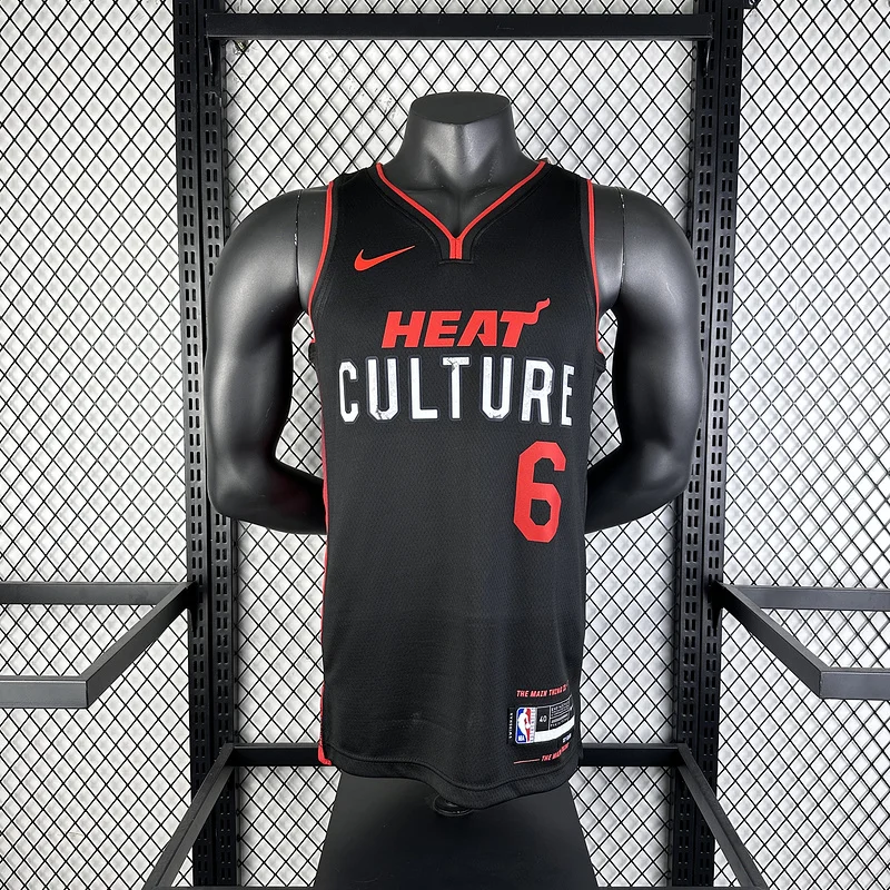 2024 Season NBA Miami Heat basketball jersey city version #6 JAMES