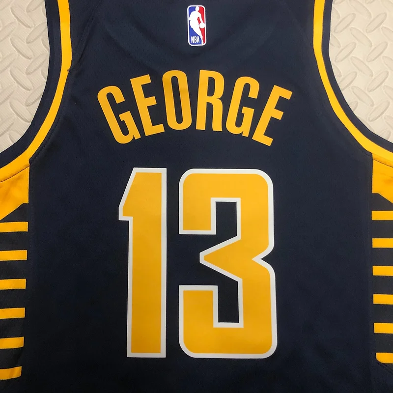 2023 Indiana Pacers Basketball Jersey Aawy #13 GEORGE