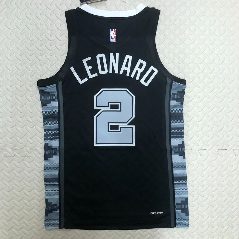 2023 San Antonio Spurs Basketball Jersey trapeze limited #2 LEONARD