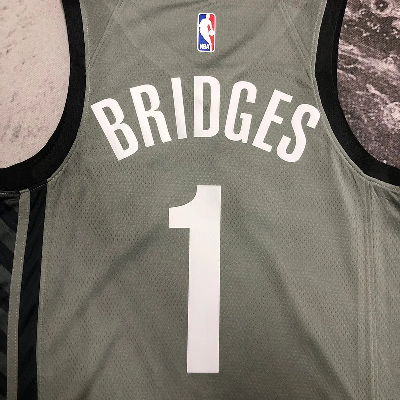 Brooklyn Nets Basketball jersey Flyer style limited #1 BRIDGES