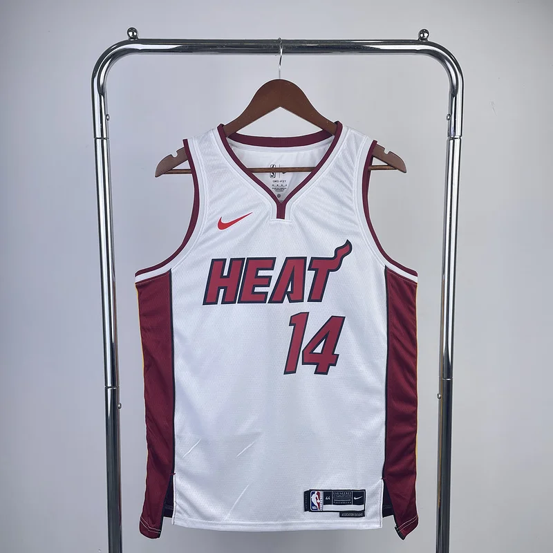 NBA Miami Heat basketball jersey V-neck White #14 HERRO