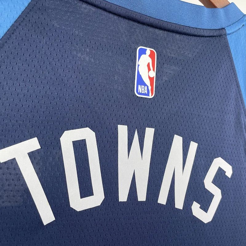 2023 Minnesota Timberwolves Basketball Jersey Aawy Blue #32 TOWNS