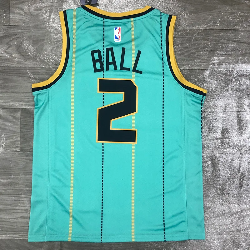 2021 Charlotte Hornets Basketball Jersey  city version #2  BALL